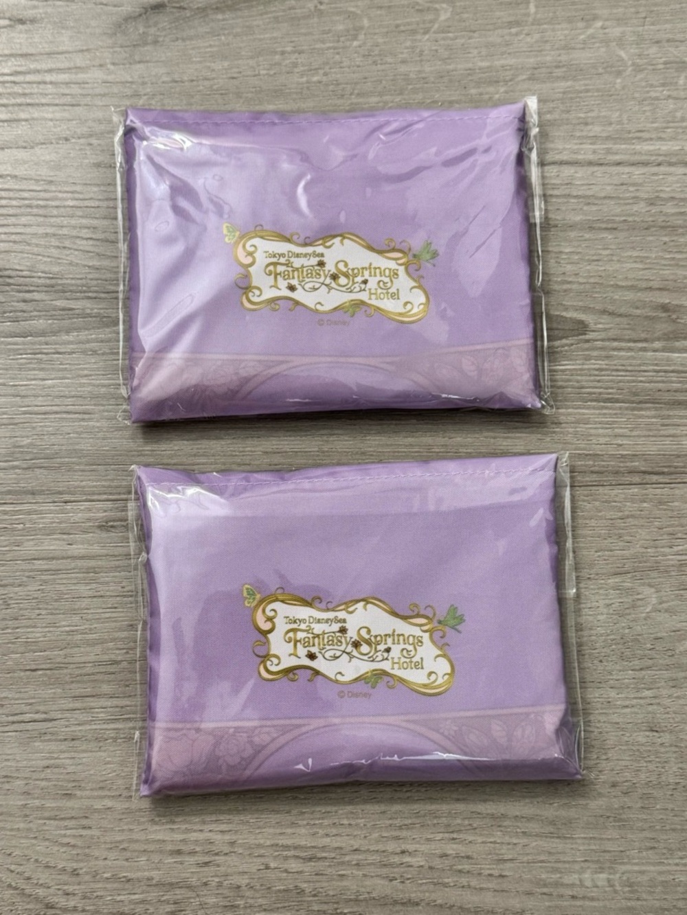 Tokyo DisneySea Fantasy Springs Hotel Tote Bag Sealed New Eco Bag Set Of 2